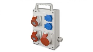 RS rozdzielnica siłowa 2x2P+Z, 2x3P+N+Z 16A 3P+N+Z 32A natynkowa, IP44 6215-00