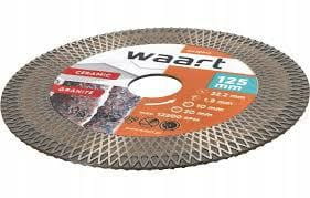 WAART TARCZA DIAMENTOWA 125 x 22.2, DO CIĘCIA GRESU