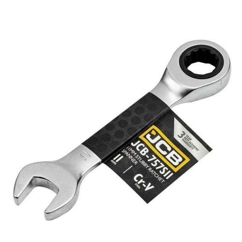 JCB KLUCZ OCZKOWY Z GRZECHOTKĄ  KRÓTKI 11mm