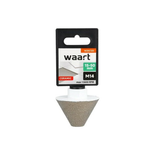 WAART FREZ DIAMENTOWY STOŻKOWY ŚCIĘTY 15-50mm x M14