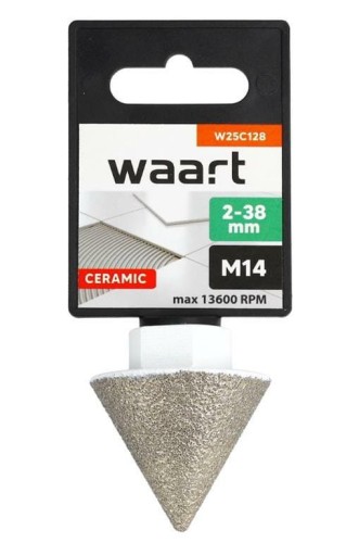 WAART FREZ DIAMENTOWY STOŻKOWY 2-38mm x M14