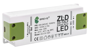 Zasilacz LED 12V DC 33W ZLD 33-12LF 2,75A 19712-9026