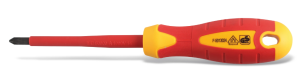 Wkrętak krzyżowy PZ1 80mm dla elektryka 1000V stal S2 HT1S941