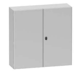 Obudowa wisząca S3D drzwi podwójne z płytą montażową ocynkowaną IP55 1200x 1200x 300mm PanelSeT NSYS3D121230DP