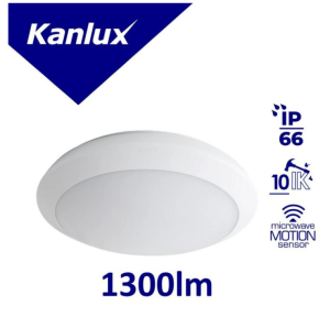 Plafoniera LED DABA N 16W 1300lm 4000K IP66 z czujnikiem ruchu i funkcją nocną 19062