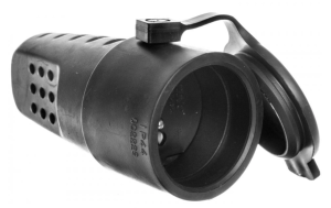 Gniazdo przenośne gumowe proste 3P 16A 250V czarne IP44 OR-AE-1314