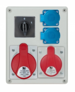 Rozdzielnica R-BOX 240 1x32A/5P 1x16A/5P 2x250V, wył. 0/1 IP44 B.1094W