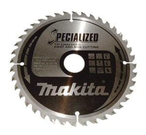 MAKITA PIŁA TARCZOWA  185x30x40z SPECJALIZED DREWNO (Z GWOŹDZIAMI I SĘKAMI)