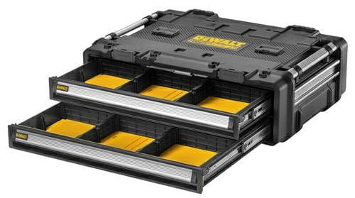 DEWALT SKRZYNIA TOUGH SYS.2,0 DXL 2 x SZUFLADA PŁYTKA