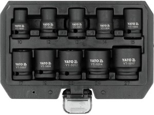 YATO ZESTAW NASADEK UDAROWYCH 1/2"  10el.