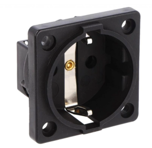 Gniazdo tablicowe P-NOVA+ czarne 16A 2P+Z SCHUKO 10584-0s