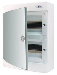 Rozdzielnica modułowa 2x18 natynkowa drzwi białe / IP 40 400V AC / ECT2X18PO-s 001101086