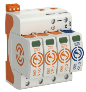 Ogranicznik przepięć Typ T1+T2 3P+N 12,5kA 280V V50-3+NPE+FS-280 5093533
