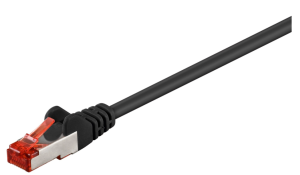 Kabel krosowy patchcord S/FTP (PiMF) kat.6 LSZH czarny 3m 68698