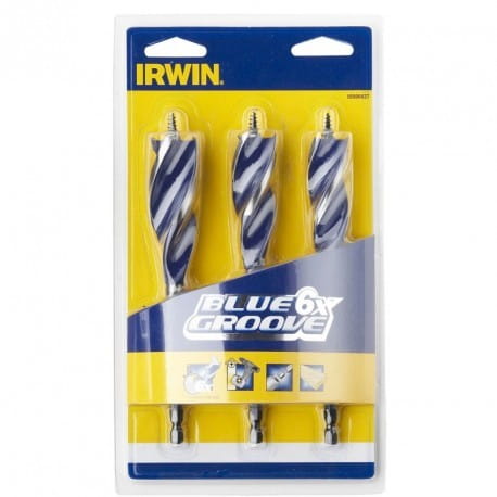IRWIN WIERTŁO DO DREWNA KOMPLET 3szt.BLUE GROOVE 20, 22, 25mm
