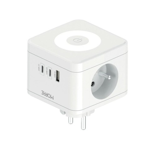 MORRE ROZGAŁĘZIACZ KOSTKOWY 2G,USB,2xUSB-C +LAMPKA