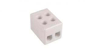 Złączka gwintowa porcelanowa szkliwiona 2,5 mm 2 tory CPO 2-2.5 80016516