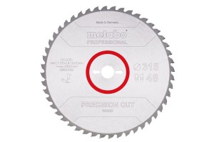 METABO PIŁA TARCZOWA HW/CT 315x30x48z    PRECISION CUT WOOD PROFESSIONAL