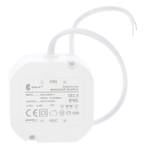 Zasilacz LED 24V DC 20W 0,83A IP65 /z zabezpieczeniami/ ZLDP 20-24YCL 19724-9020