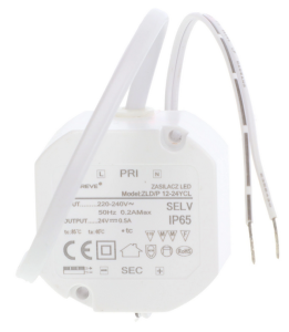 Zasilacz LED 24V DC 12W 0,5A IP65 /z zabezpieczeniami/ ZLDP 12-24YCL 19724-9019