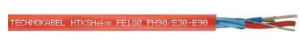 Kabel telekomunikacyjny ognioodporny HTKSHekw FE180 PH90/E30-E90 1x2x1,4 czerwony /bębnowy/