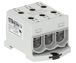 Złączka OTL95-3 kolor szary 3xAl/Cu 6-95mm2 1000V AC / 1500V DC Zacisk uniwersalny MAA3095A10