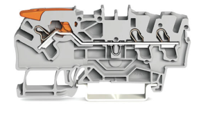Złączka 3-przewodowa przelotowa 2,5mm2 szara 2102-1301