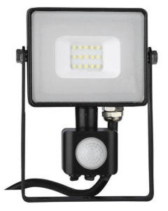 Projektor LED 10W 800lm 3000K Dioda SAMSUNG z czujnikiem ruchu PIR Czarny IP65 436