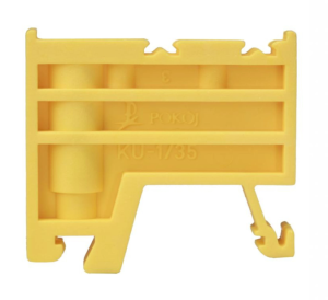 Trzymacz blokada końcowa na szynę TS/TH35 KU-1/35 żółty A44-1201