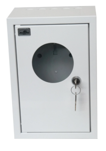 Rozdzielnica natynkowa licznikowa 1x1F na licznik elektroniczny zamek okienko RAL 9003 A-RZ18E