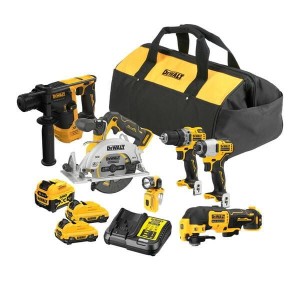 DEWALT ZESTAW COMBO 12V DCK611P1D2 (DCH072, DCS512, DCD701, DCF801, DCS353, DCL510) 1x5,0 2x2,0Ah TORBA