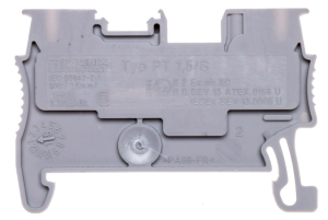 Złączka szynowa przelotowa 0,14-1,5mm2 szara PT 1,5/S 3208100
