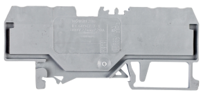 Złączka szynowa 4-przewodowa 2,5mm2 szara 280-833