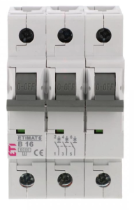 Wyłącznik nadprądowy 3P B 16A 6kA AC ETIMAT 6 002115516