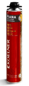 Całoroczna piana do pistoletu 750 ml - uszczelnianie i izolacja do -10C Koelner RPP-45-K