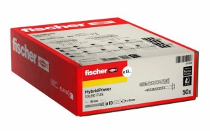 FISCHER KOŁEK HYBRIDPOWER 10x90 /50szt. KLUCZ  OGNIOODPORNY