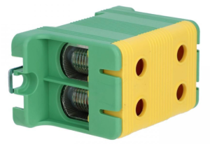 Złączka szynowa 2-torowa ZJUN-2x95 PE 95mm2 żółto-zielona R34RR-07020002103