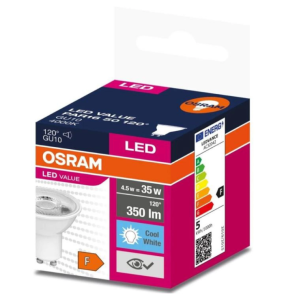 Żarówka LED VALUE 35 GU10 4,5W 350lm 4000K 840 (120 stopni) 4058075198708