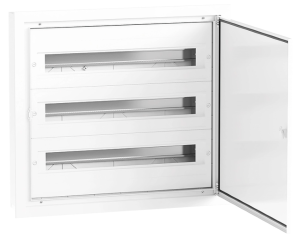 Rozdzielnica modułowa 3x24 podtynkowa IP54 DARP-72 drzwi alum. biały 9.324