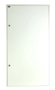Rozdzielnica modułowa 6x24 natynkowa IP40 zamek RAL9003 reg ramka z drzwiami A-RZ53