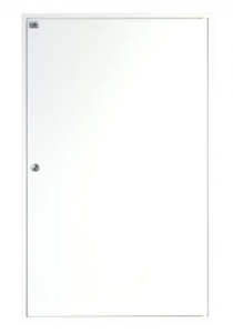 Rozdzielnica modułowa 5x24 natynkowa IP40 zamek RAL9003 reg ramka z drzwiami A-RZ52