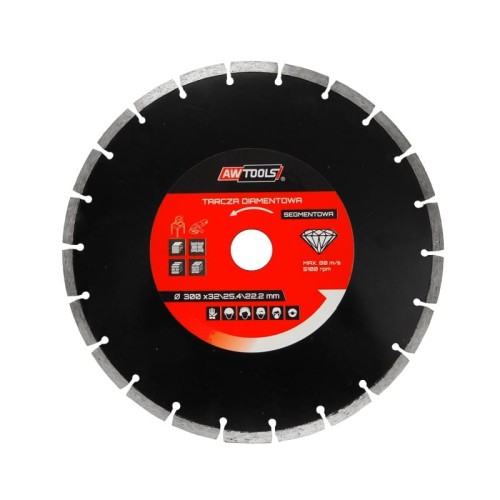 AWTOOLS TARCZA DIAMENTOWA 180x25,4-22,2 / SEGMENTOWA