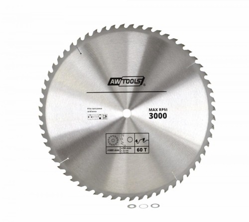 AWTOOLS PIŁA TARCZOWA WIDIOWA 600x30x60z