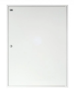 Rozdzielnica modułowa 4x24 natynkowa IP40 zamek RAL9003 reg ramka z drzwiami A-RZ51