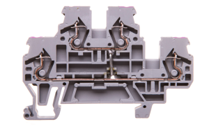 Złączka szynowa 2-piętrowa 2,5mm2 L / L szara 870-508