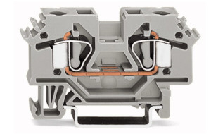 Złączka szynowa 2-przewodowa 6mm2 szara 282-601