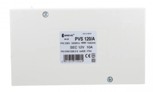 Transformator 1-fazowy bezpieczeństwa PVS 120/A 230/ 12V 10,0A, w obudowie, IP54, Ta 40, 16012-9978