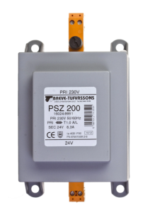 Transformator 1-fazowy bezpieczeństwa PSZ 200 230/ 24V 8,3A, na szynę DIN, IP30, Ta 40, 16024-9951
