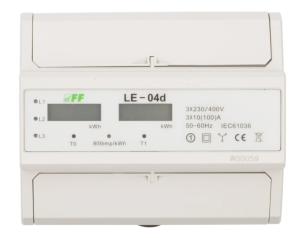 Licznik energii elektrycznej 3-fazowy 100A 230/400V z wyświetlaczem LCD LE-04D