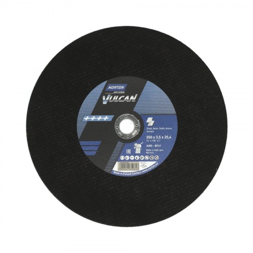NORTON TARCZA.VULCAN 350 x 3.5 x 25.4mm A30S DO METALU /10szt.+1 GRATIS